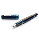Leonardo Momento Zero Grande 2.0 (14K Gold) Fountain Pen - Hawaii Dark (cap and nib)