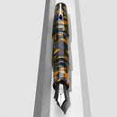 Leonardo Momento Zero Grande 2.0 Crepuscolo Marino Fountain Pen (8mm, Stainless Steel) - Pen with Exposed Nib | EndlessPens