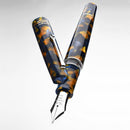 Leonardo Momento Zero Grande 2.0 Crepuscolo Marino Fountain Pen (8mm, Stainless Steel) - Pen and Cap Cover Detached | EndlessPens