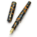 Leonardo Momento Zero Grande 2.0 Crepuscolo Marino Fountain Pen (Stainless Steel) - Fountain Pen with Cap Cover Detached | EndlessPens