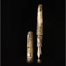 Leonardo Momento Zero Grande 2.0 The Power of Flower 2026 Fountain Pen (8mm, 14K Gold) - Cosmos - Pen and Cap Cover Separated | EndlessPens