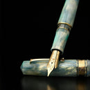 Leonardo Momento Zero Grande 2.0 The Power of Flower 2026 Fountain Pen (8mm, 14K Gold) - Ortensia - Pen and Cap Cover | EndlessPens