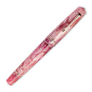 Leonardo Momento Zero Grande 2.0 The Power of Flower Fountain Pen (6mm, Stainless Steel) - Sakura On White Background | EndlessPens