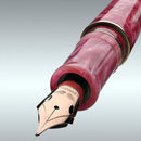 Leonardo Momento Zero Grande 2.0 The Power of Flower Fountain Pen (6mm, Stainless Steel) - Sakura With Exposed Nibs | EndlessPens