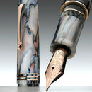 Leonardo Momento Zero Grande 2.0 The Power of Flower Fountain Pen (6mm, Stainless Steel) - Dalia Eveline With Exposed Nibs | EndlessPens