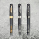 Leonardo Momento Zero Grande Pura Frosted Gray Fountain Pen (6mm, 14K-Gold) - Three Fountain Pens | EndlessPens