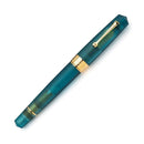 Leonardo Momento Zero Grande Pura Frosted Petrol Fountain Pen (6mm, Stainless Steel) - Pen with Cap Cover | EndlessPens