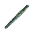 Leonardo Fountain Pen - Momento Zero (Stainless Steel) - Green / Blue Iride