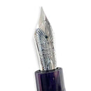 Leonardo × @nibsandflourishes Fioritura Viola (Rhodium Trim) Fountain Pen - EndlessPens