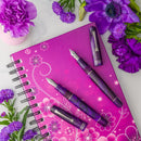 Leonardo × @nibsandflourishes Fioritura Viola (Rhodium Trim) Fountain Pen - EndlessPens
