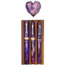 Leonardo × @nibsandflourishes Fioritura Viola (Rhodium Trim) Fountain Pen - EndlessPens