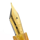 Leonardo × @twenty_sides Momento Zero Midas Fountain Pen - Pen Nib Close Up View | EndlessPens