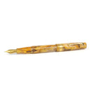 Leonardo × @twenty_sides Momento Zero Midas Fountain Pen - Pen with Exposed Nib Horizontal On White Background | EndlessPens