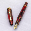 Maiora Ultra Ogiva Golden Rule Fountain Pen (6mm, Stainless Steel) - Pen and Cap Cover | EndlessPens