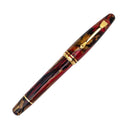 Maiora Ultra Ogiva Golden Rule Fountain Pen (8mm, 14K Gold) - Pen with Cap Cover | EndlessPens