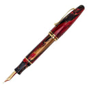 Maiora Ultra Ogiva Golden Rule Fountain Pen (8mm, 14K Gold) - Pen with No Cap Cover | EndlessPens