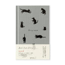 Midori Diary (B6) - Book Style Diary - Cat Gray - EndlessPens