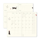 Midori Diary (B6) - Book Style Diary - Cat Navy - EndlessPens