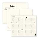 Midori Diary (B6) - Book Style Diary - Cat Navy - EndlessPens