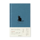 Midori Diary (B6) - Book Style Diary - Cat Navy - EndlessPens