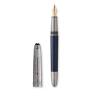 Montblanc 145 Meisterstück Around the World in 80 Days Doué Classique Fountain Pen - Pen with Cap Cover Removed | EndlessPens