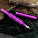 Monteverde Axis Matte Purple Fountain Pen - Pen and Cap Cover | EndlessPens
