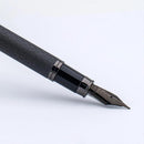Monteverde Innova Matte Carbon Gunmetal Fountain Pen - Pen Nib Exposed | EndlessPens