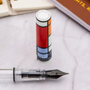 Monteverde MP1 Fine Art Series Mondrian Composition 1921 Fountain Pen - Pen and Cap Cover Detached | EndlessPens