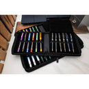 Monteverde Deluxe Collection Vegan Leather Zipper Pen Case (12 Slots) with Pens | EndlessPens