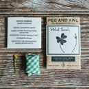 Peg and Awl Wood Sorrel Botanical Necklace - Packaging