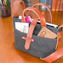 Peg and Awl Mini Waxed Canvas Tote Bag