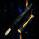 Pelikan M1000 Raden Stardust Fountain Pen - Pen and Cap Cover | EndlessPens