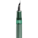 Pelikan Souverän M815 Metal Striped Green Fountain Pen - Special Edition (2026) - Pen Nib on White Background | EndlessPens