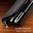 Pelikan Leather Pouch - TGX2E Black Engrained - EndlessPens
