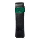 Pelikan Leather Pouch- Black Green - EndlessPens