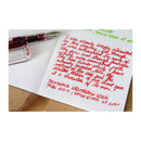Pennonia Kalotaszegi Vörös Kalotaszeg Red Ink Bottle (60ml) - A Fountain Pen On Top Of A Notebook With An Ink Drawing