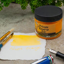 Private Reserve Ink Neon Inks Ink Bottle (60ml) - Neon Orange with Fountain Pen and Swatch | EndlessPens