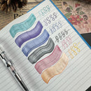 Private Reserve Ink Pearlescent Ink Bottle (60ml) - Sample Ink Strokes on Paper | EndlessPens