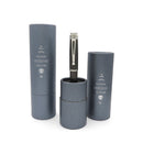 Retro 51 Tornado Black Nickel Platinum Fountain Pen - Case Open