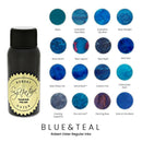 Robert Oster Ink Bottle (50ml) - Regular - Blue & Teal - EndlessPens