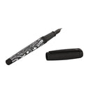 S.T. Dupont Line D Large Carbon Graphite Fountain Pen - Dark Storm - Pen and Cap Cover | EndlessPens