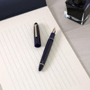 Sailor 1911 Casual L Gold Trim Fountain Pen in Muted Blue with Detached Cap Cover and Ink and Paper | EndlessPens