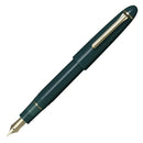 Sailor 1911 Casual L Gold Trim Fountain Pen in Muted Green with Nib Exposed | EndlessPens
