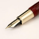 Sailor 1911L Casual Stable Fountain Pen - Muted Red with Nib Exposed | EndlessPens