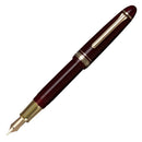 Sailor 1911L Casual Stable Fountain Pen - Muted Red with Nib Exposed on White Background | EndlessPens