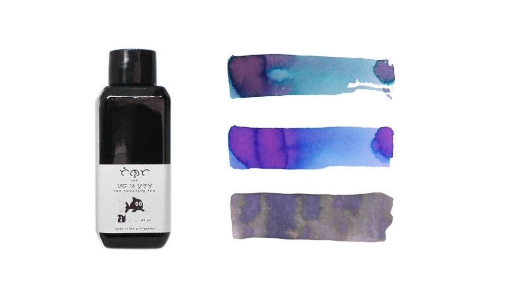 Abalone, Milky Ocean, and Golden Orchid Inks