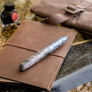 Tailored Pen Company × @micahfinds Labradorite Fountain Pen with Notebook and Ink Bottle | EndlessPens
