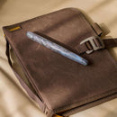 Tailored Pen Company × @micahfinds Labradorite Fountain Pen With Leather Bag | EndlessPens