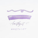 Tom's Studio Shimmer Fountain Pen Ink Bottle (50ml) in No. 72 Amethyst With Sample Shade | EndlessPens