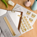 Traveler's Brass Clips Set - Number